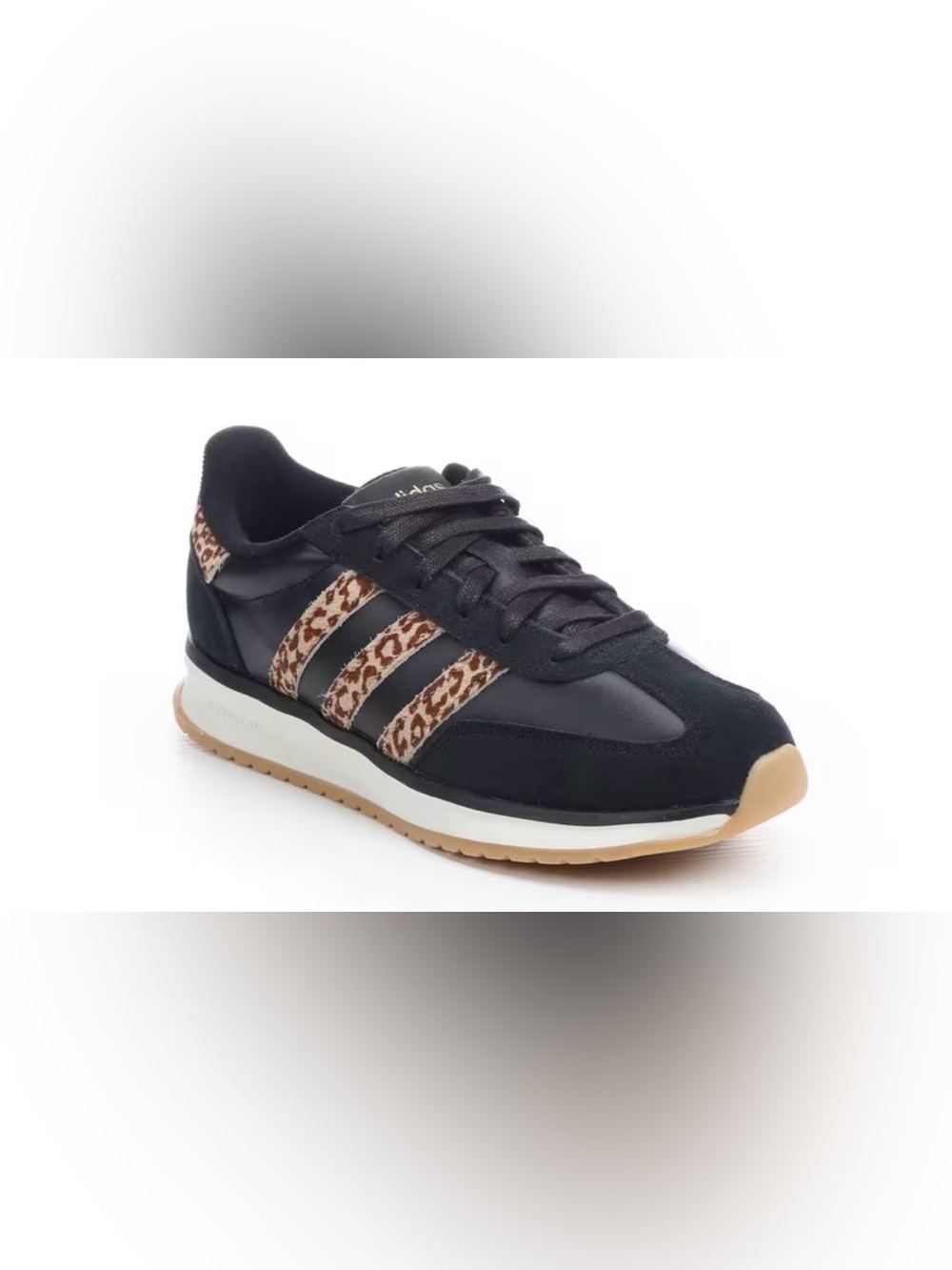 Adidas  sneakers in black with leopard print stripes #samba #leopard New in box